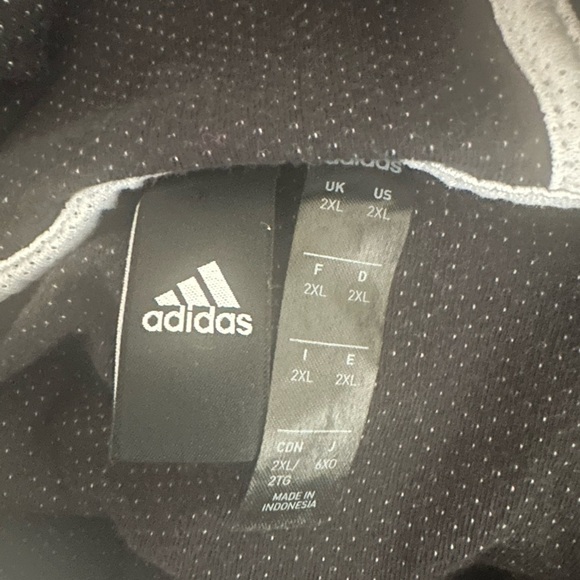 Men’s used adidas size XXL 2XL pullover Hoodie grey pocket - Picture 5 of 5